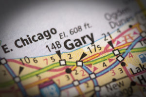 gary, north carolina on a map