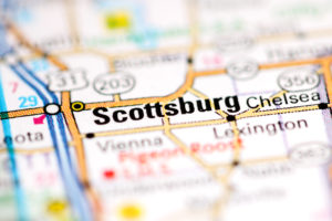 Map of Scottsburg and surroundings