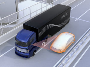 truck blind spot 3d graphic