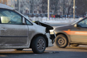 head-on collision in an intersection of Indianapolis, IN