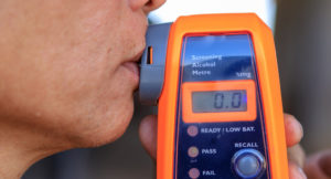 alcohol BAC test on driver