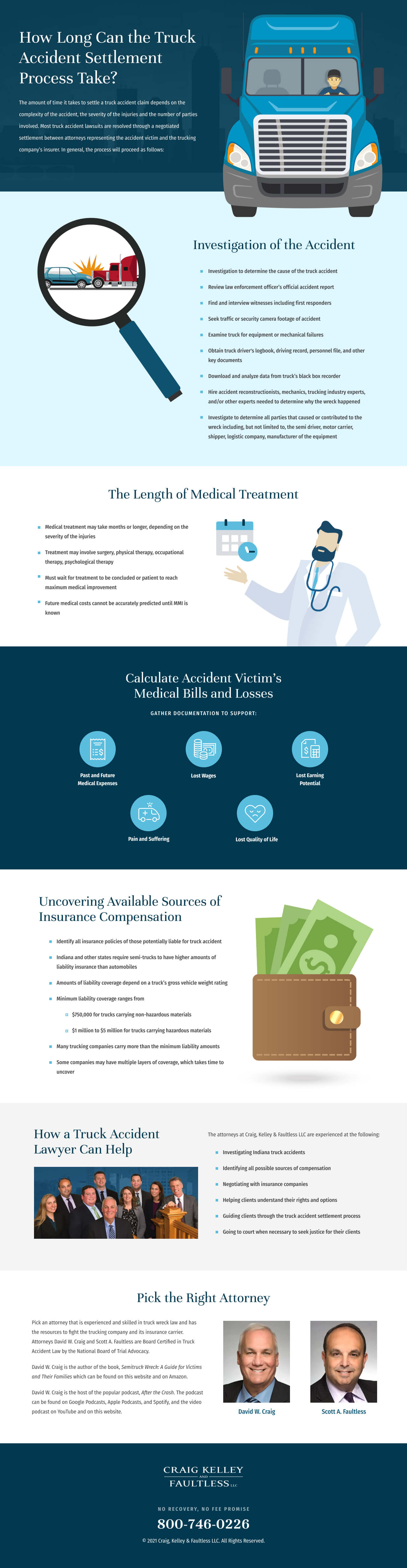 Truck Accident Settlement Infographic - CKF law