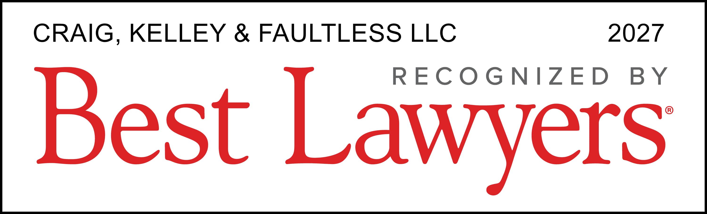 2027 best lawyers award