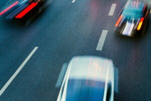 Car improperly changing lanes